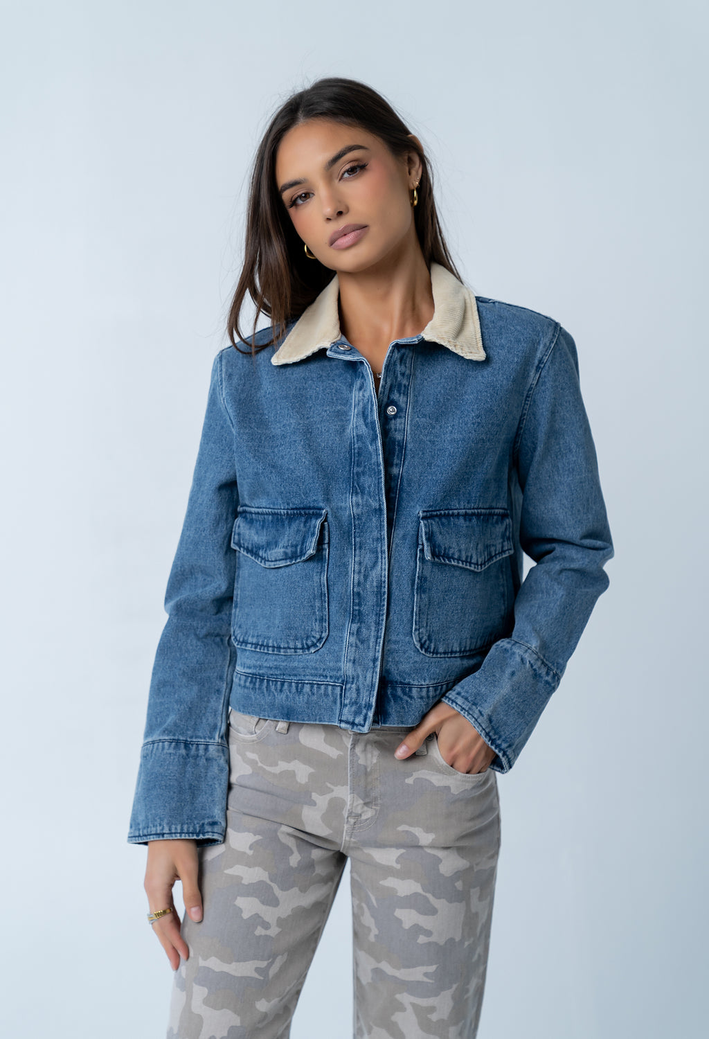 Brynley Denim Chore Jacket