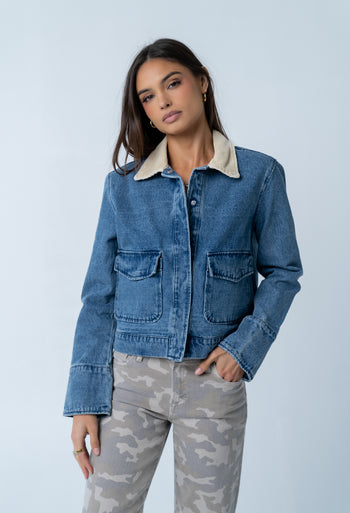 Brynley Denim Chore Jacket