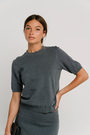 Maycie Knit Top in Blue