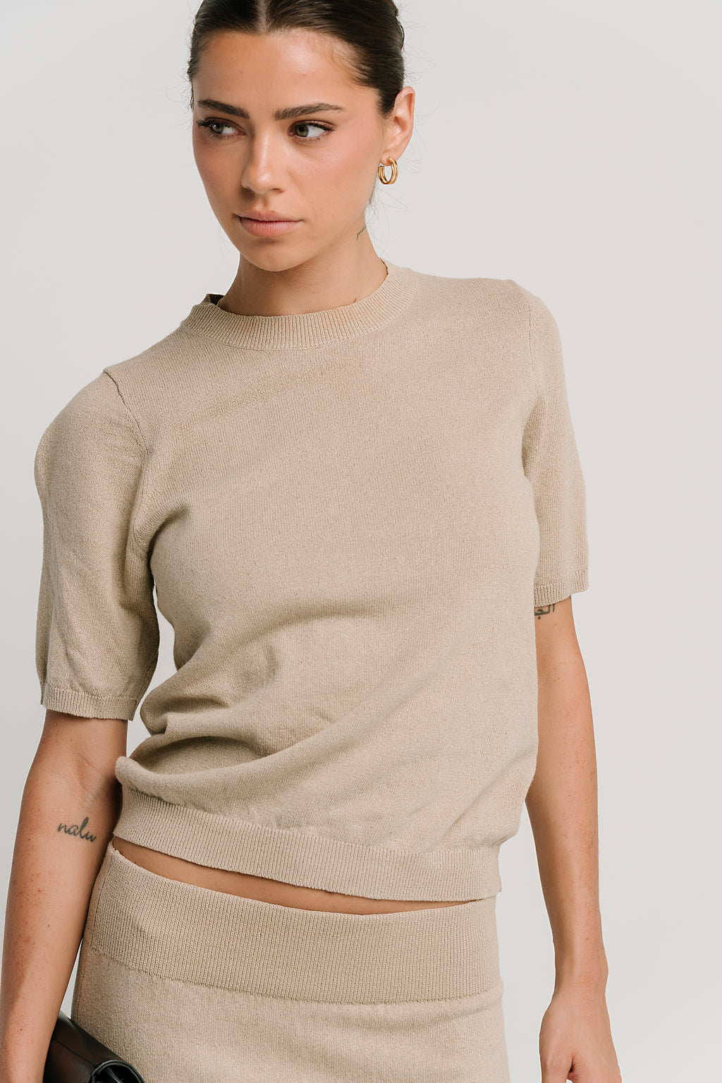 Maycie Knit Top in Oatmeal