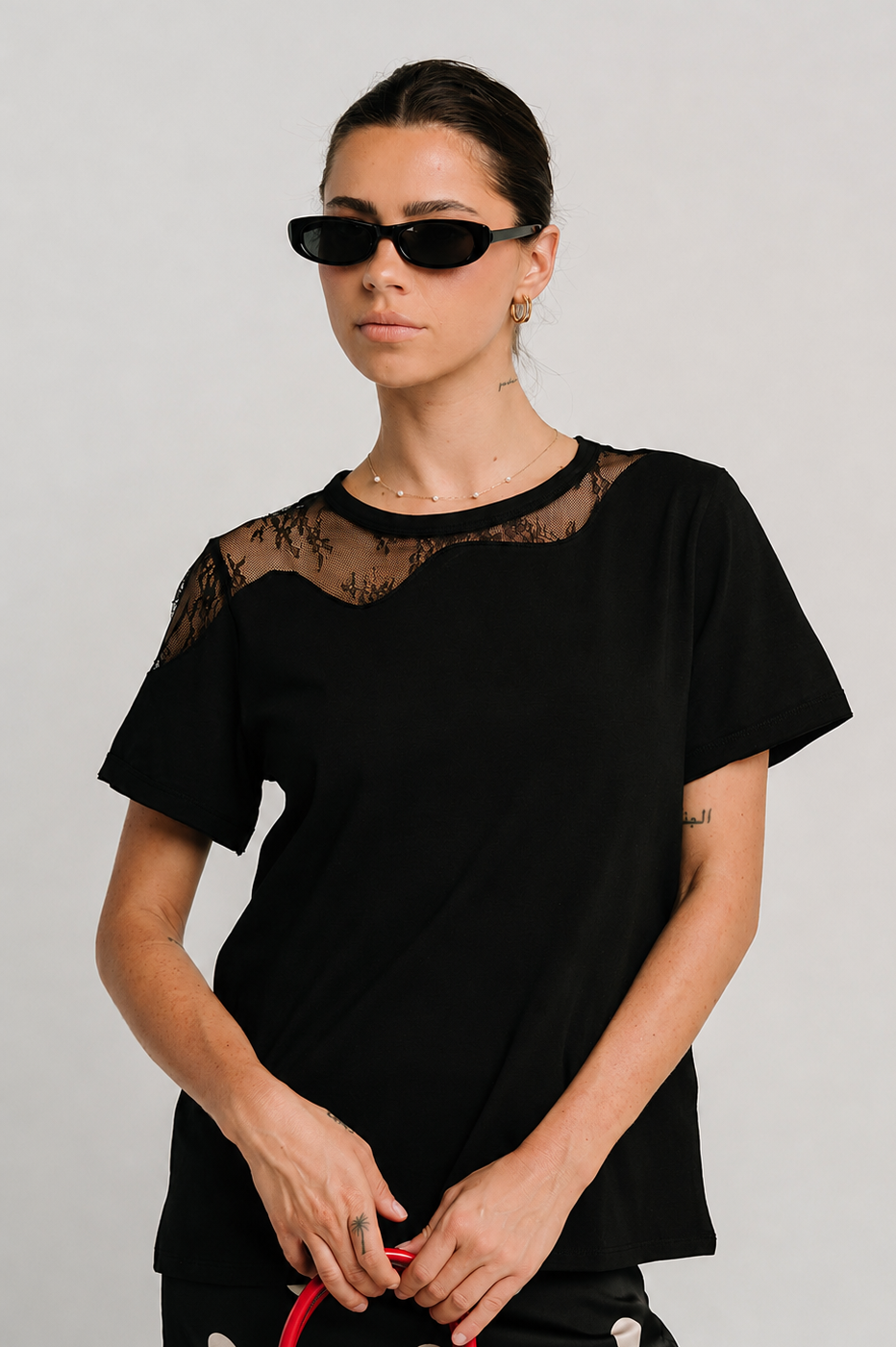 Elani Lace Detail Top