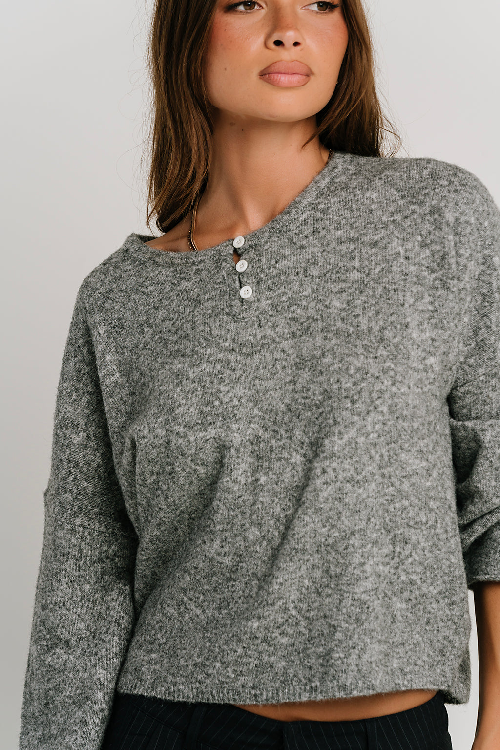 Kinsley Oversized Sweater in Grey