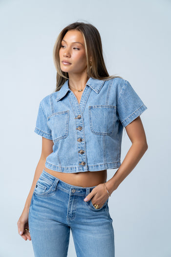 Masha Denim Button Up