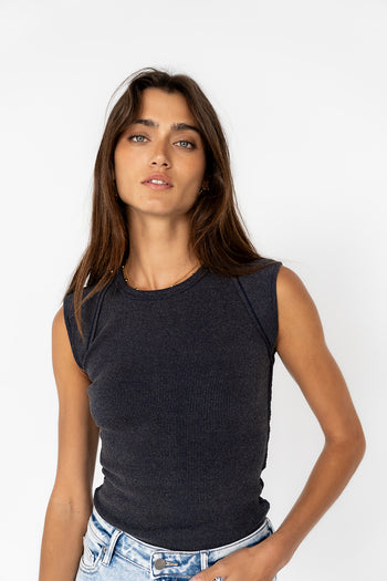 NAVY BLUE TANK TOP