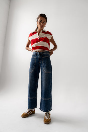 Mylah Wide Leg Jeans in Medium Wash - FINAL SALE