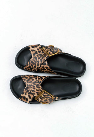 Barb Sandal in Leopard