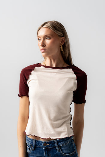stretch knit womens top