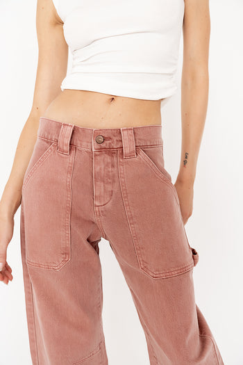 Scottie Barrel Jeans in Mauve