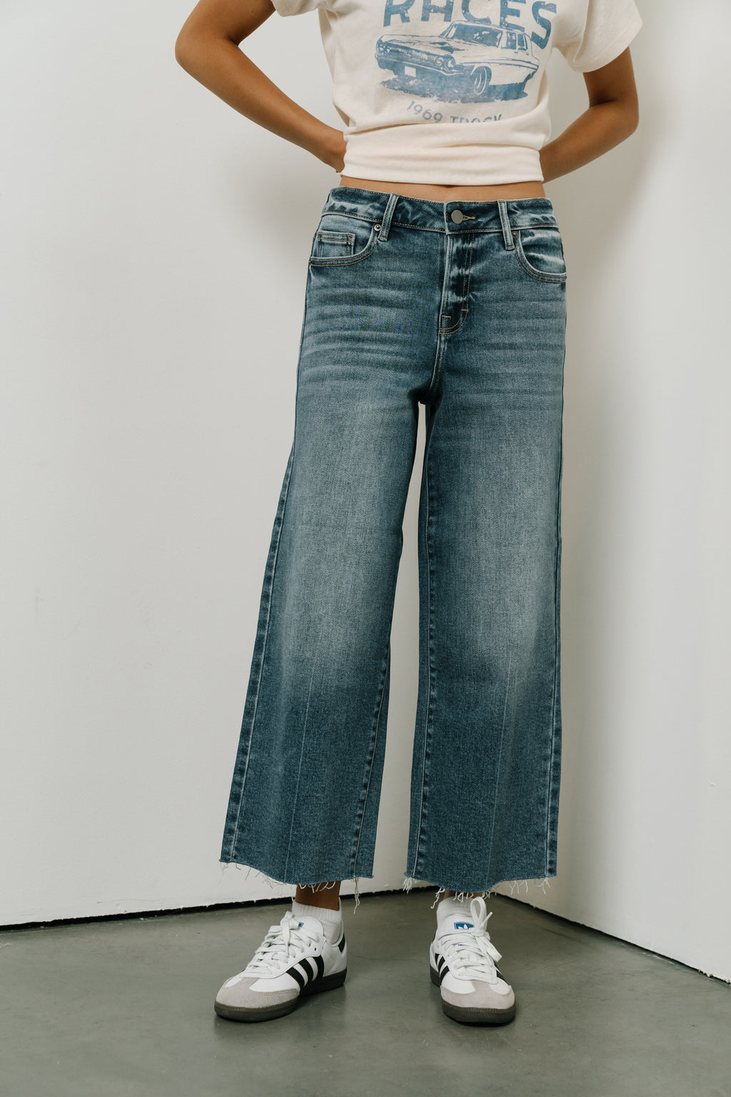 Colette Wide Leg Jeans in Medium Wash - FINAL SALE