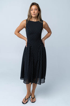 Liora Polka Dot Midi Dress