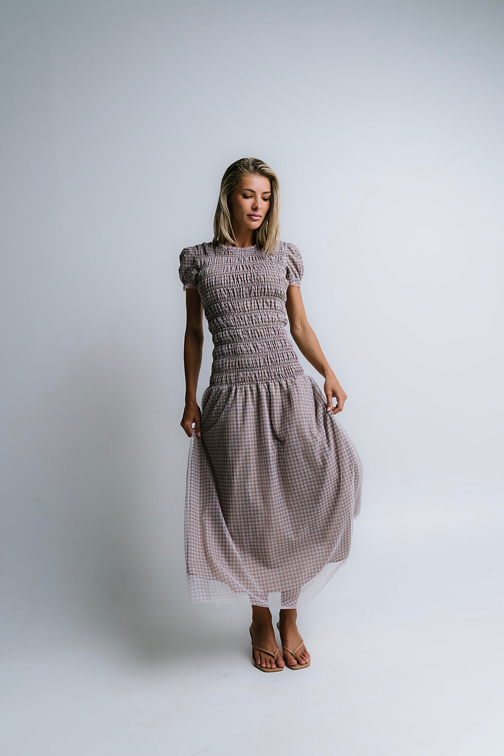 Daisy Gingham Maxi Dress - FINAL SALE