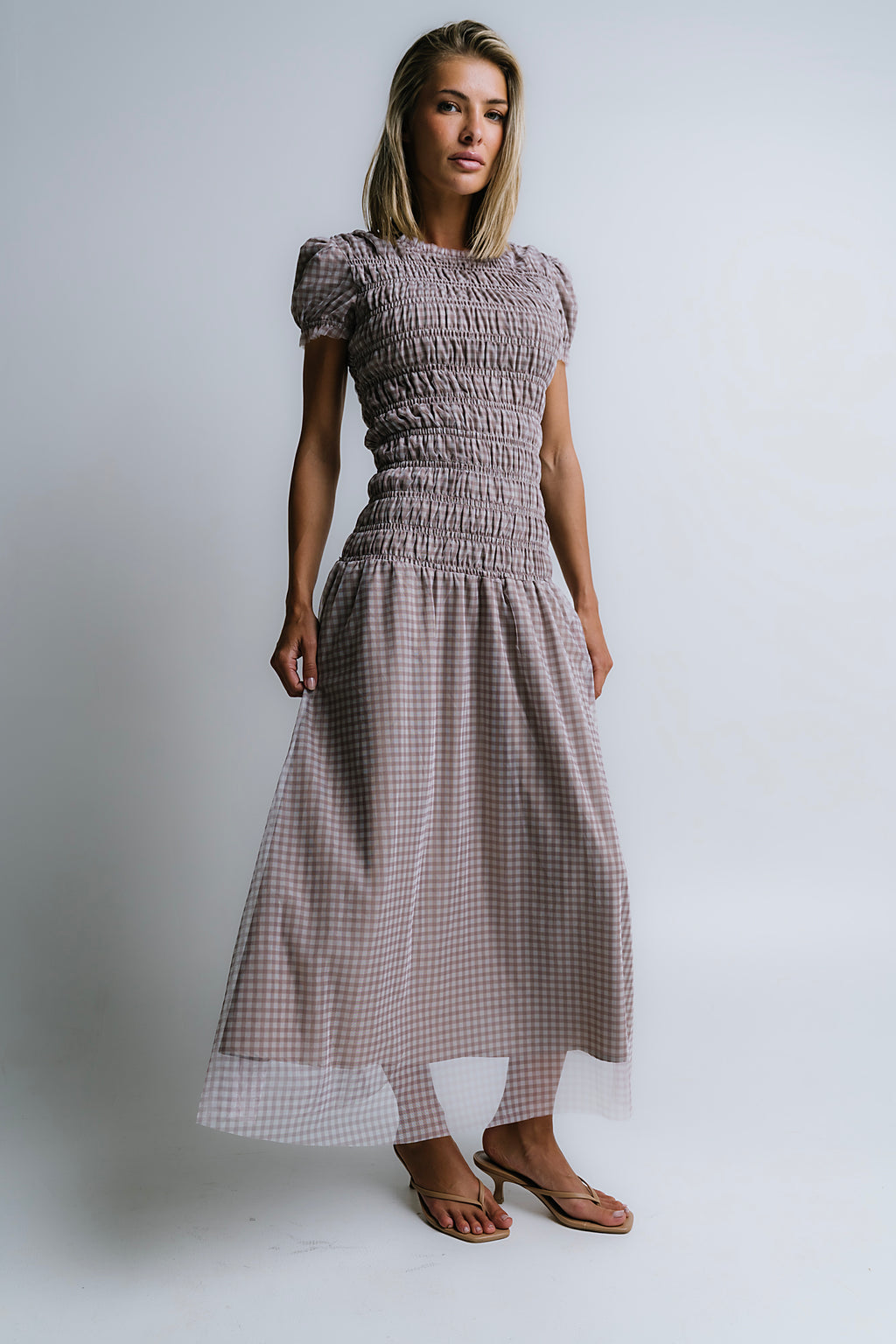 Daisy Gingham Maxi Dress - FINAL SALE