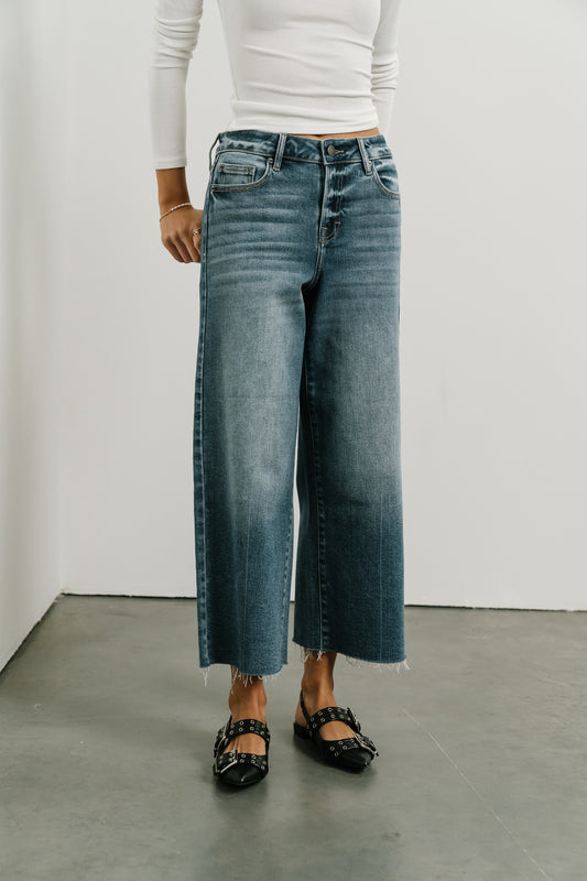 Colette Wide Leg Jeans in Medium Wash
