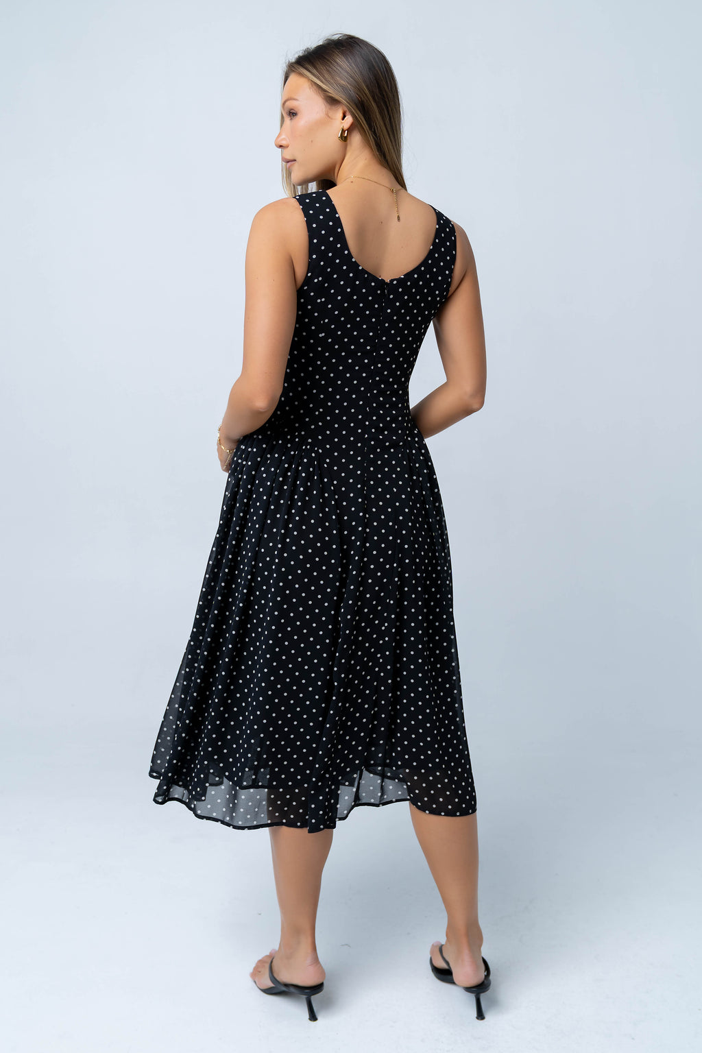 Liora Polka Dot Midi Dress