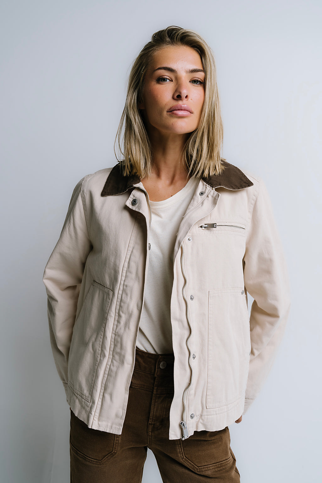 Ember Barn Jacket in Ecru