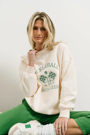 Pickleball Embroidered Sweatshirt