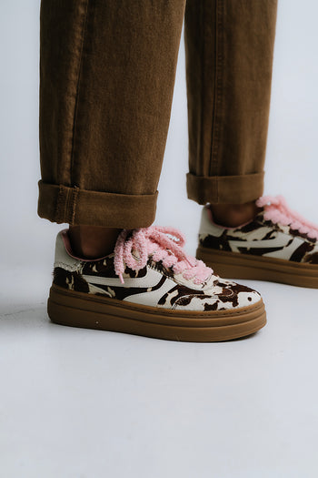 Steve Madden Dodge Sneaker in Cow Print - FINAL SALE