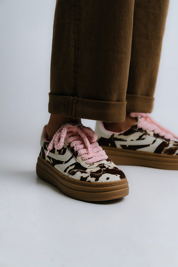 Steve Madden Dodge Sneaker in Cow Print - FINAL SALE