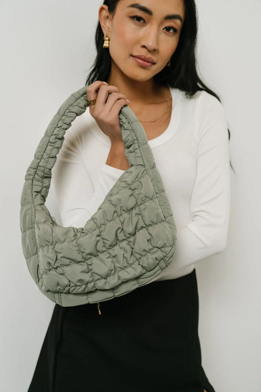 Sage quilted bag 