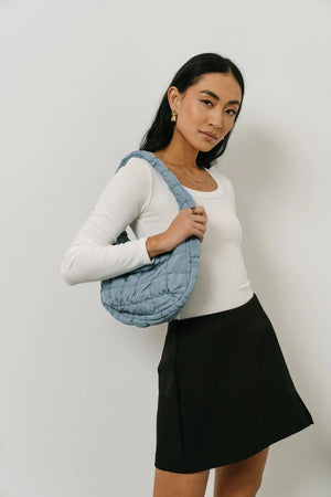 Julia Quilted Bag in Blue