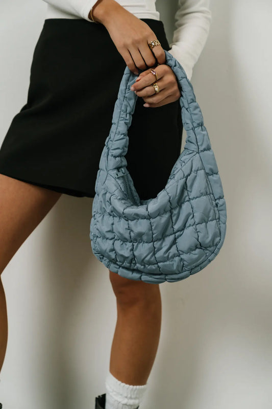 Quilted bag in blue 