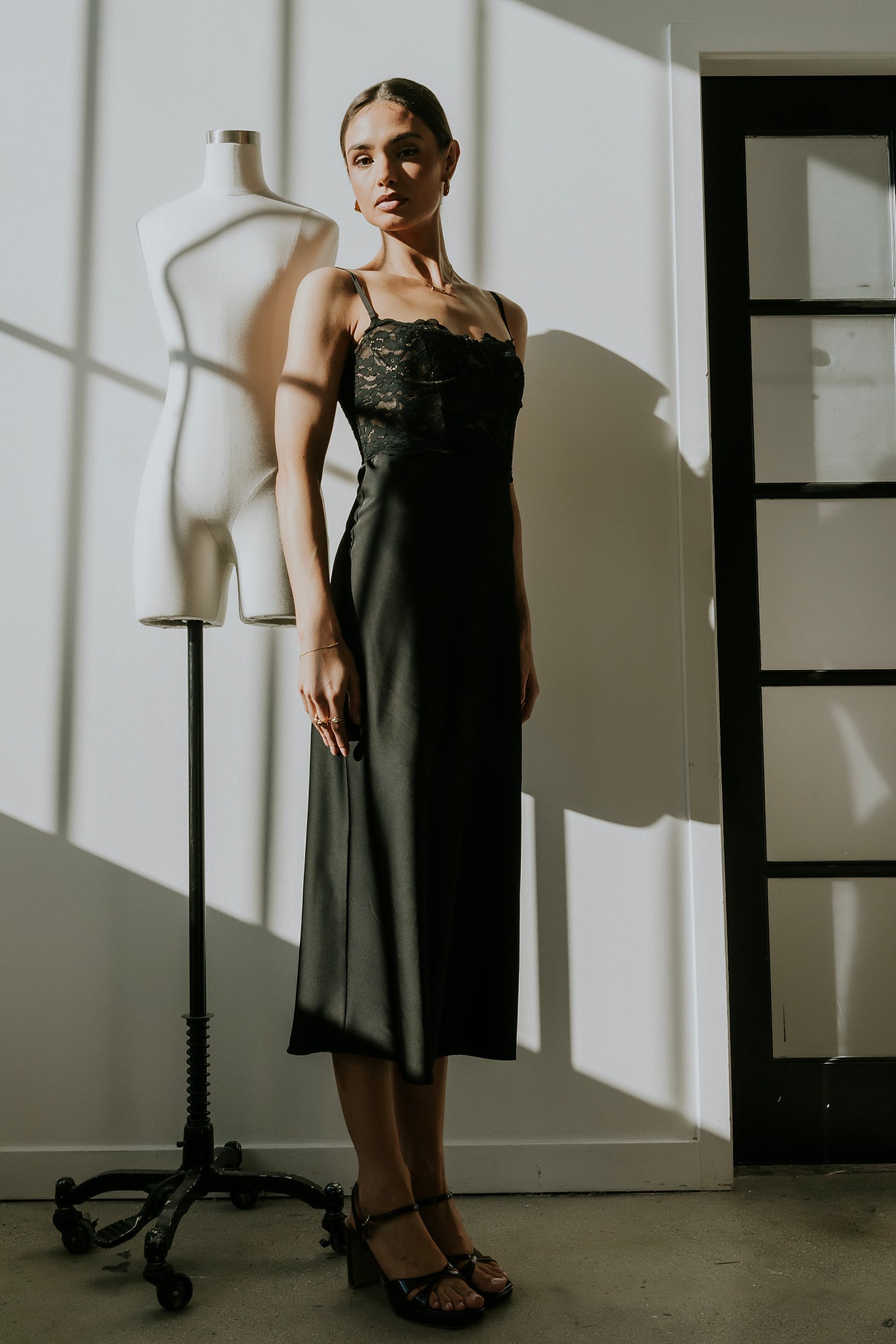 Rina Lace Midi Dress