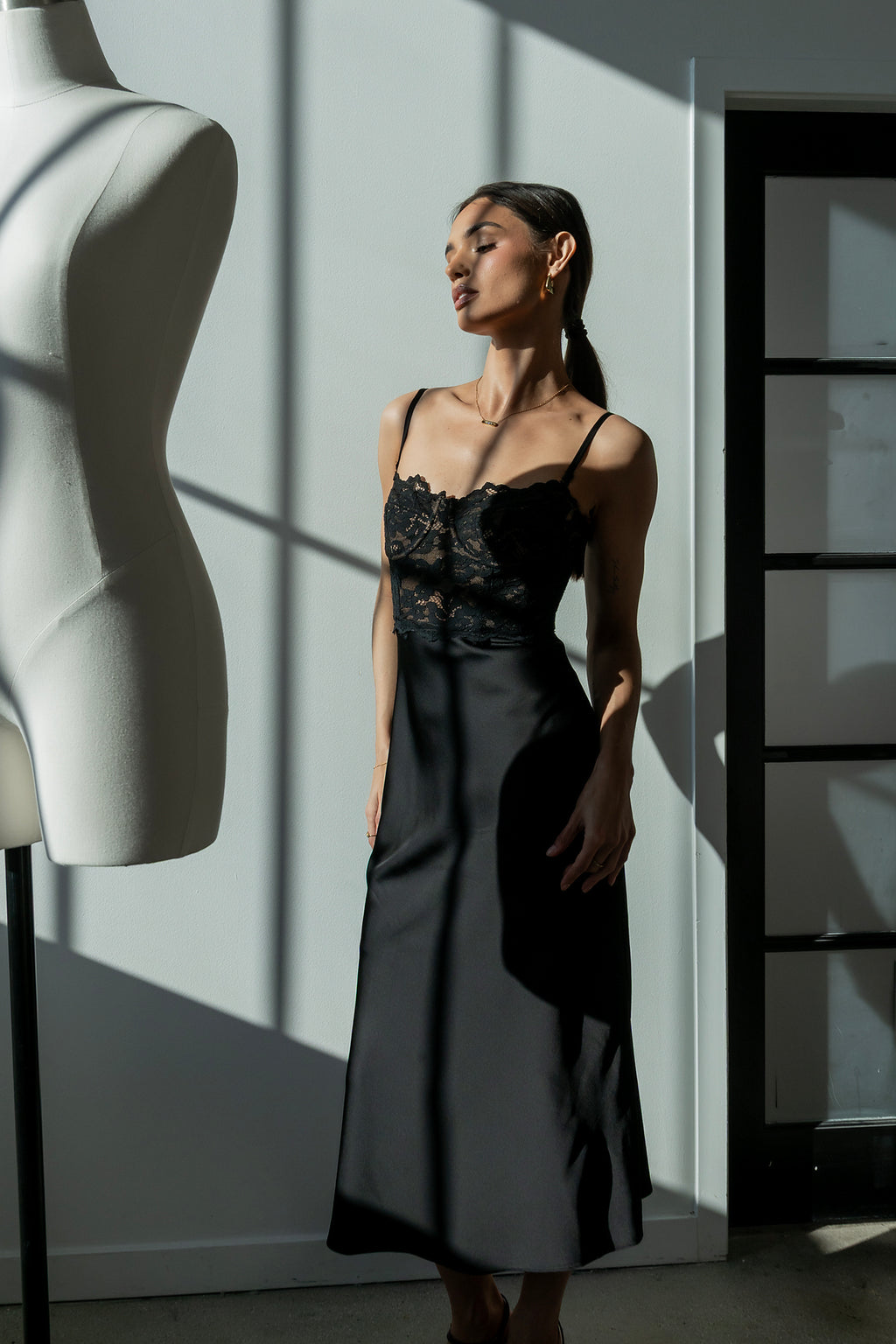 Rina Lace Midi Dress