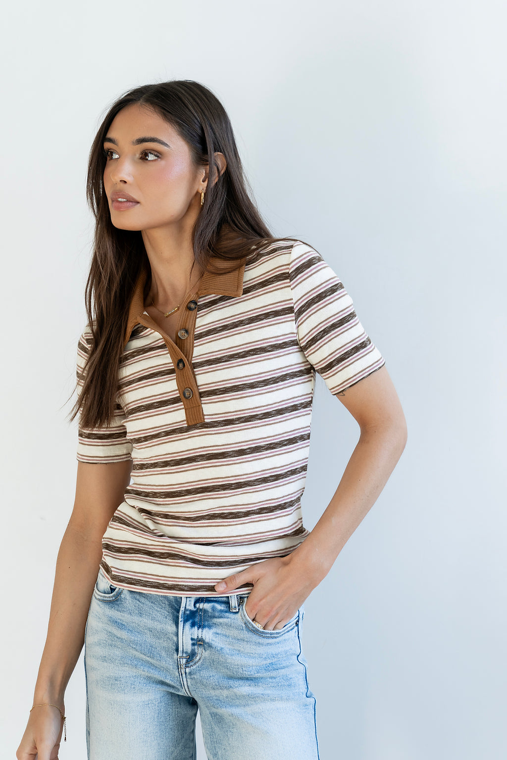Jozette Striped Top - FINAL SALE