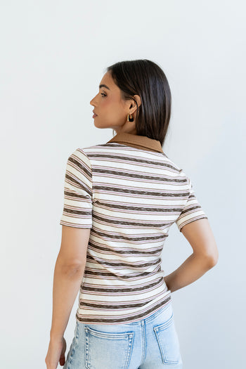 Jozette Striped Top - FINAL SALE