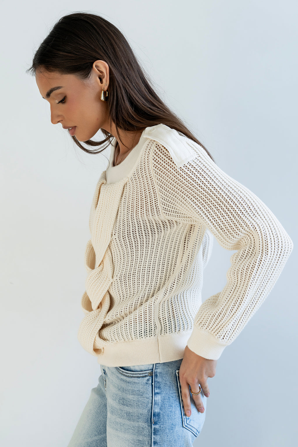 Brynn Braided Sweater - FINAL SALE