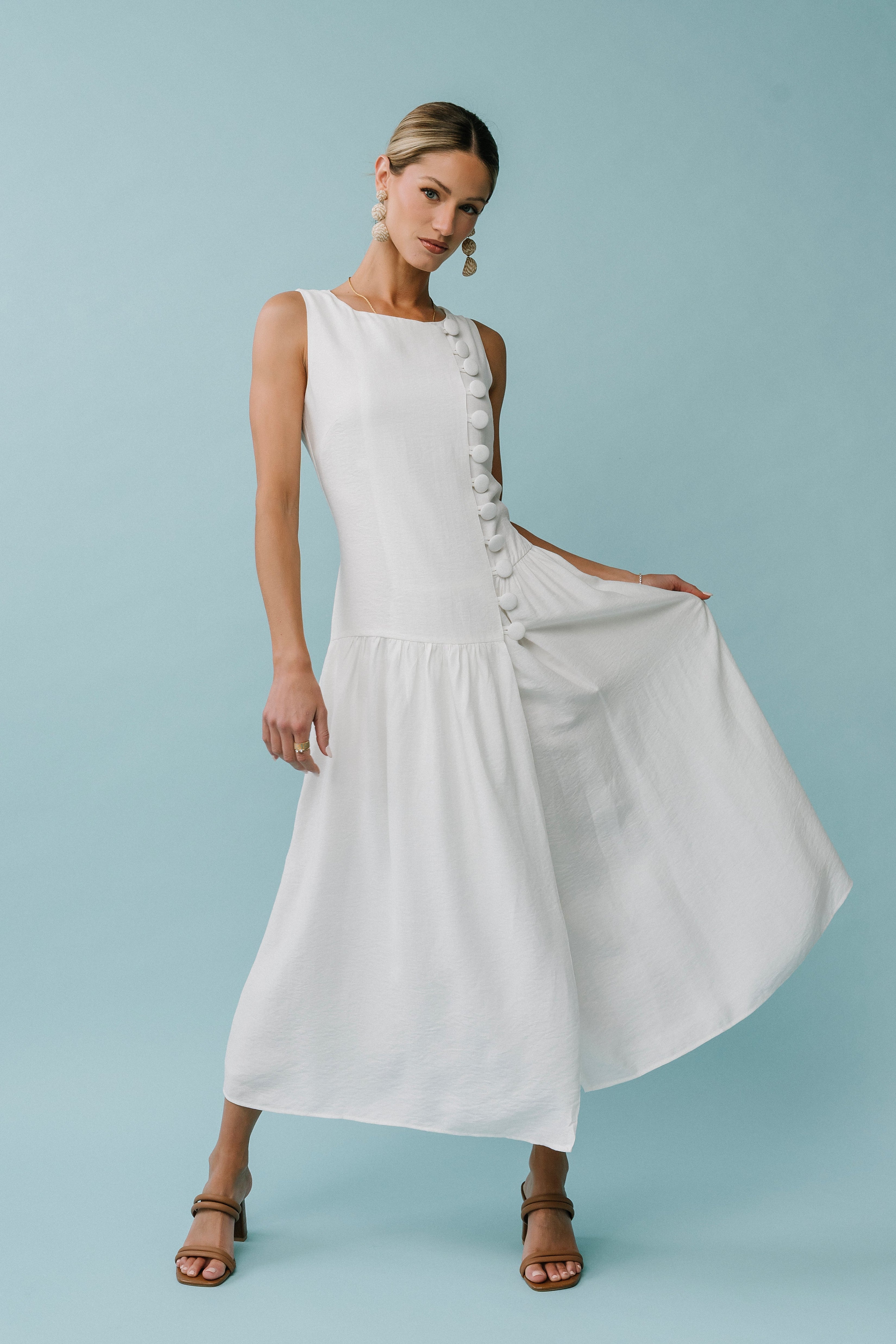 arizona white floral print maxi dress Arizona White Floral Print Maxi Dress