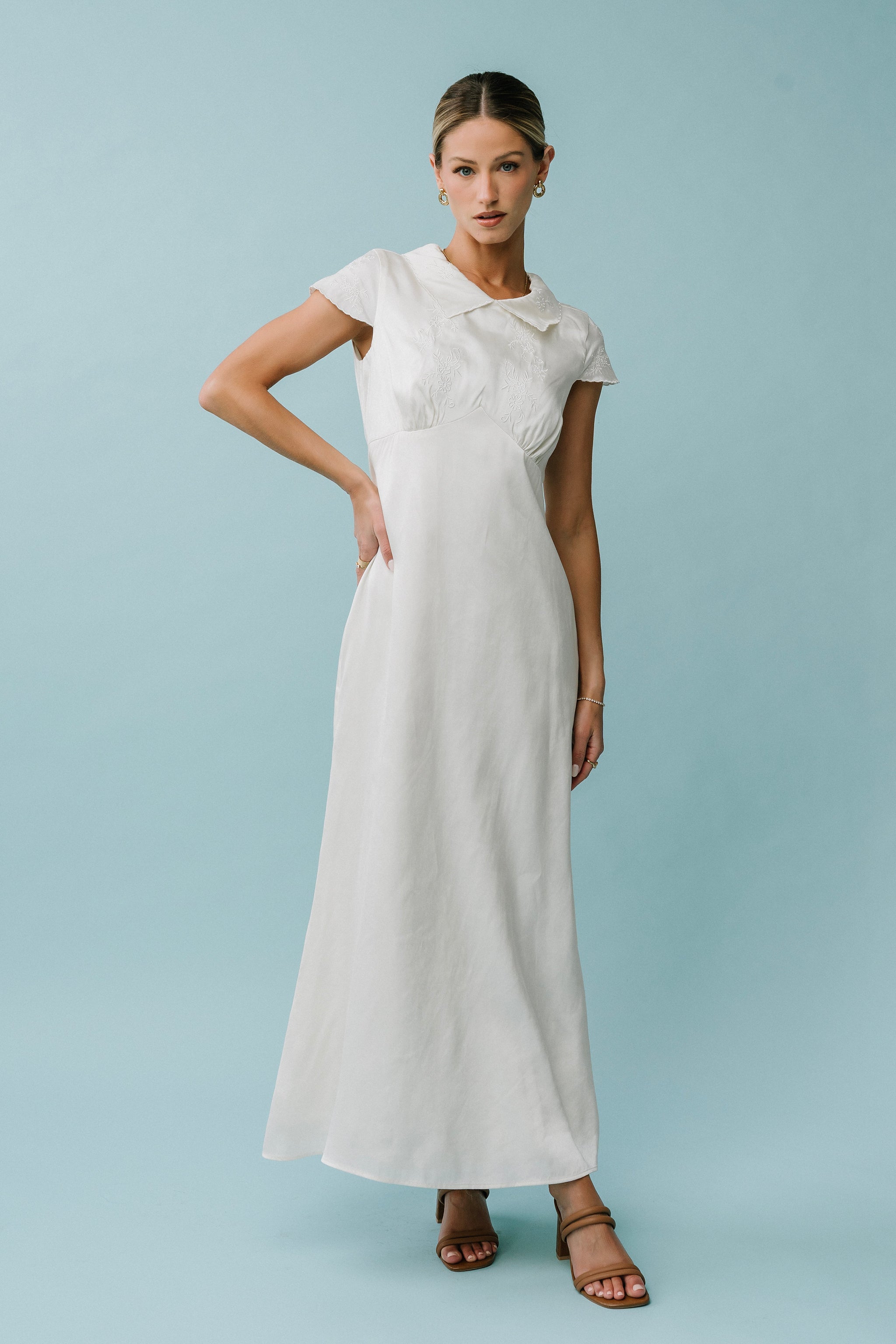 ivory slip dress short Backless Short Slip Dress