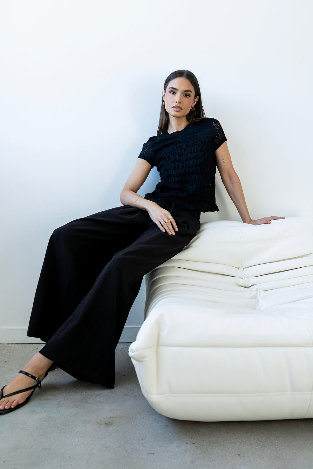 Marko Lace Top in Black