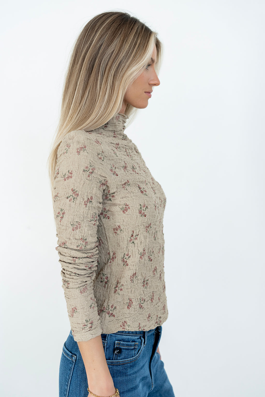 Marty Floral Textured Top - FINAL SALE