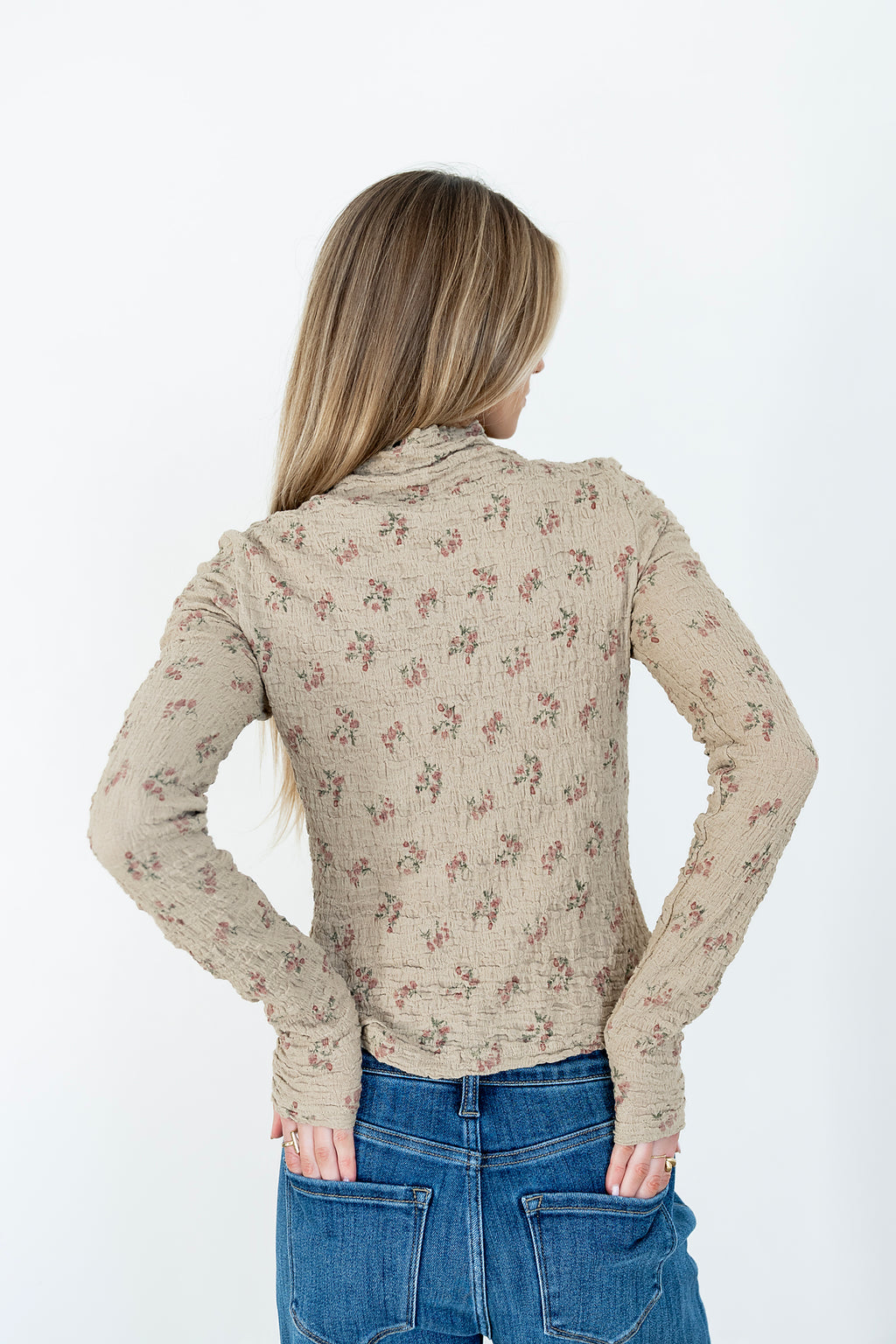 Marty Floral Textured Top - FINAL SALE