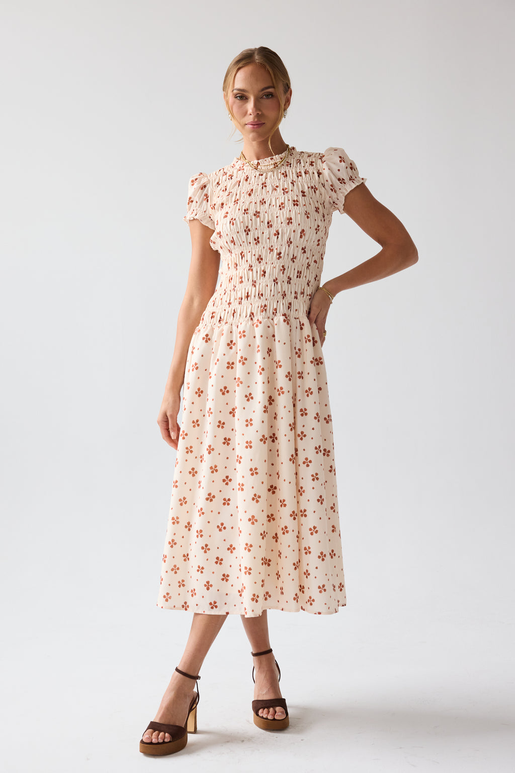 Opal Maxi Dress in Beige