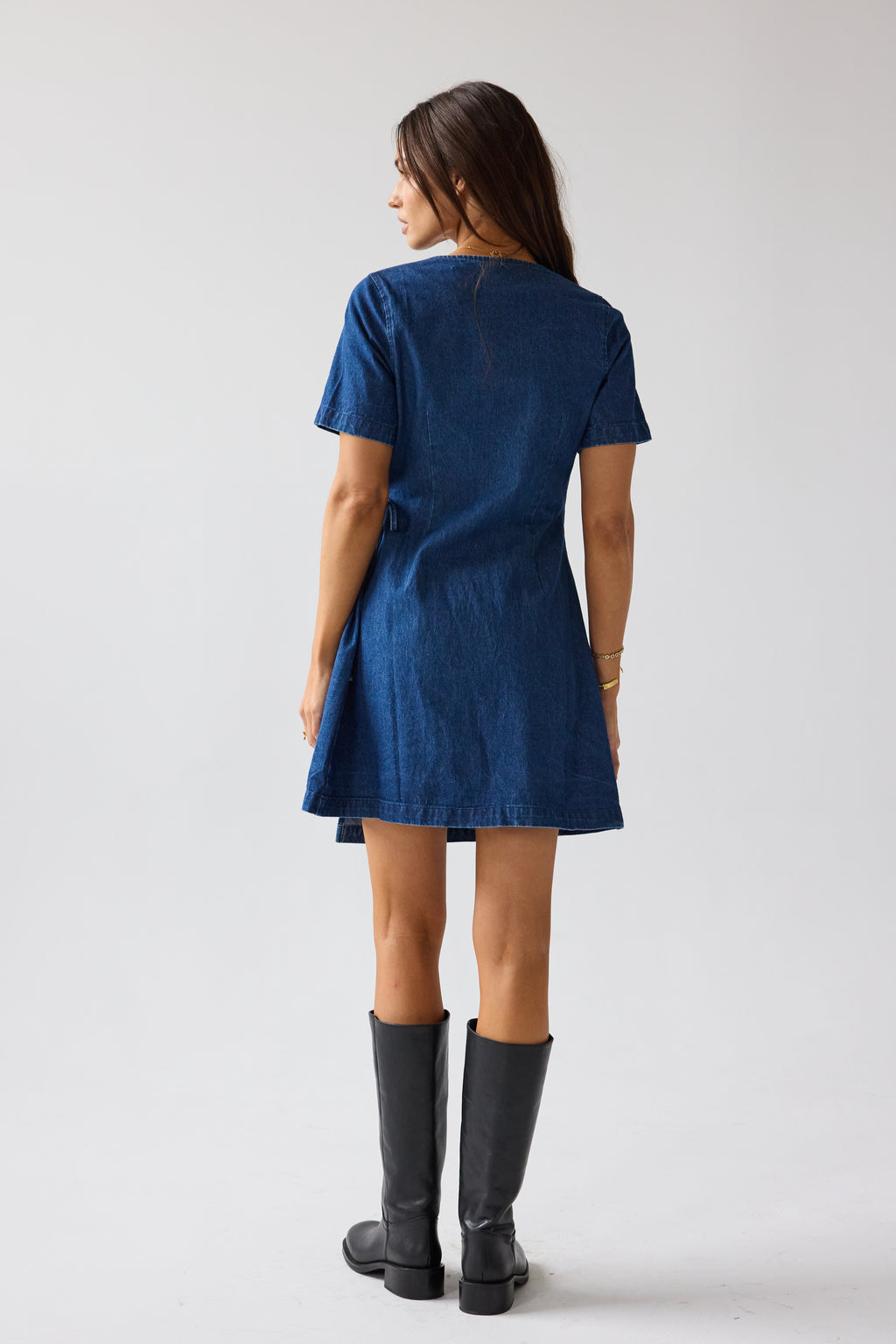 Rue Denim Wrap Dress