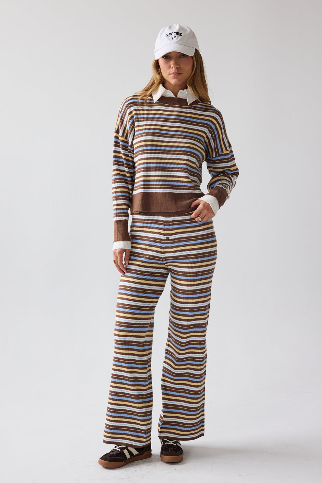Nancy Striped Flare Pants