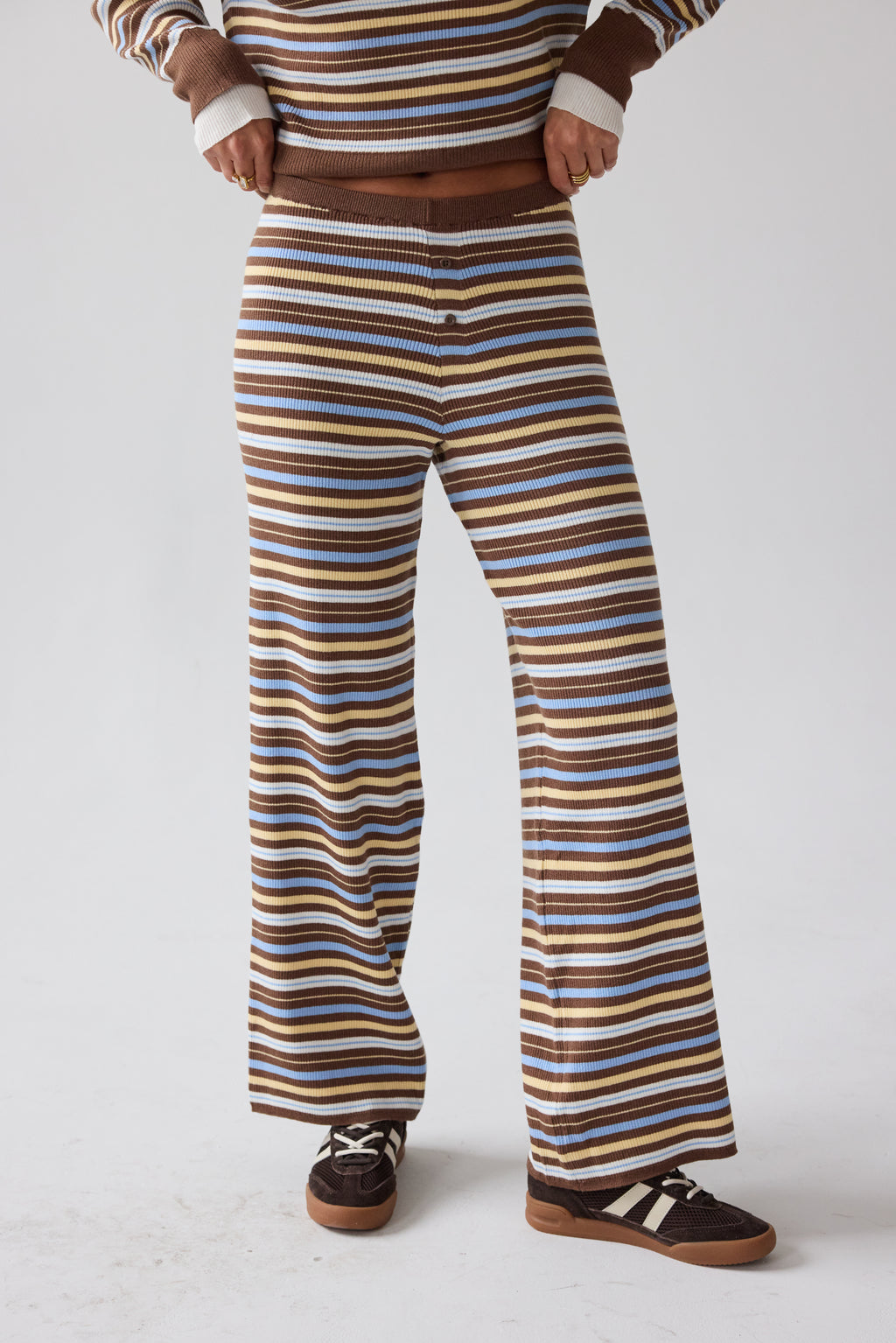 Nancy Striped Flare Pants