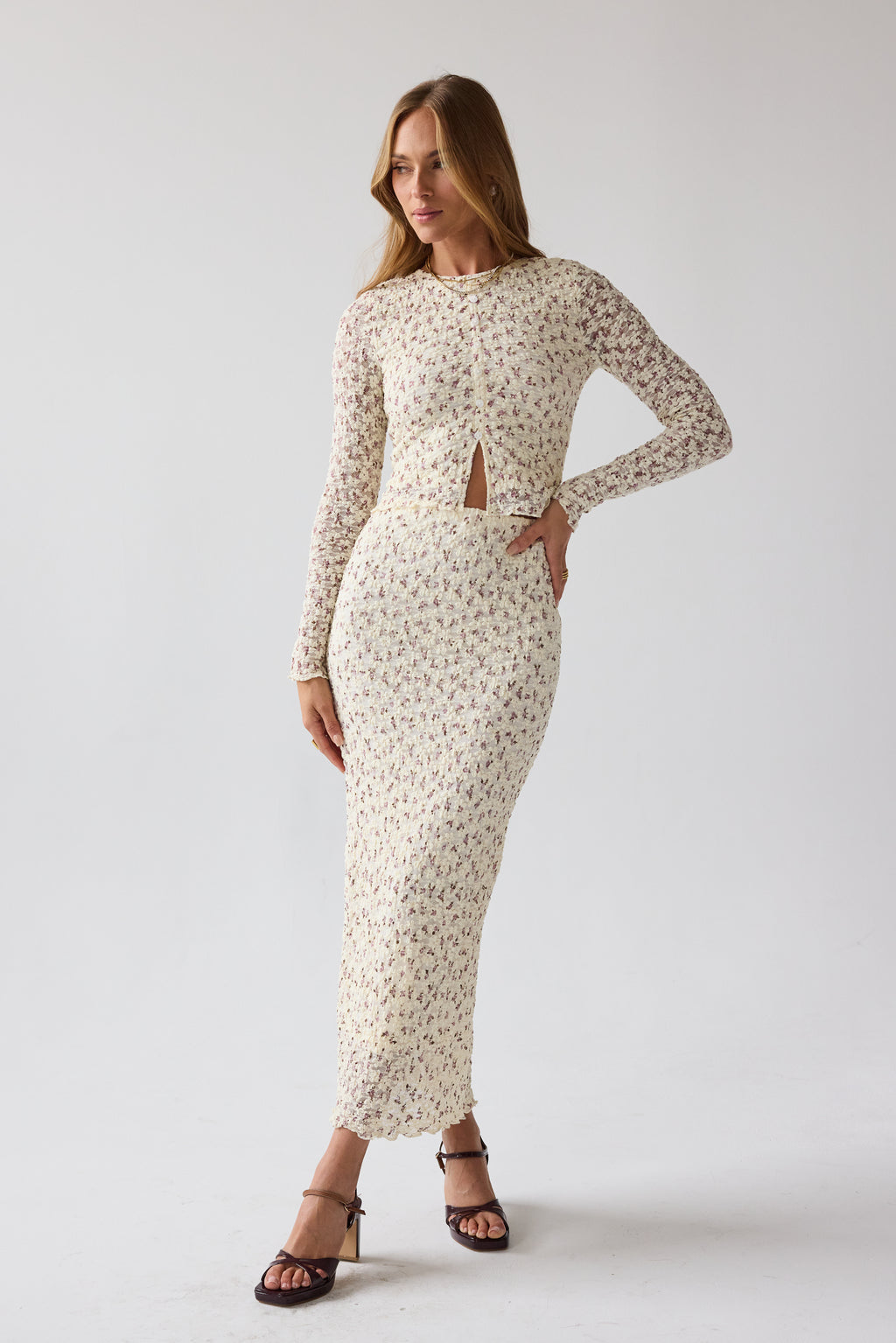 Reggie Floral Top in Multi