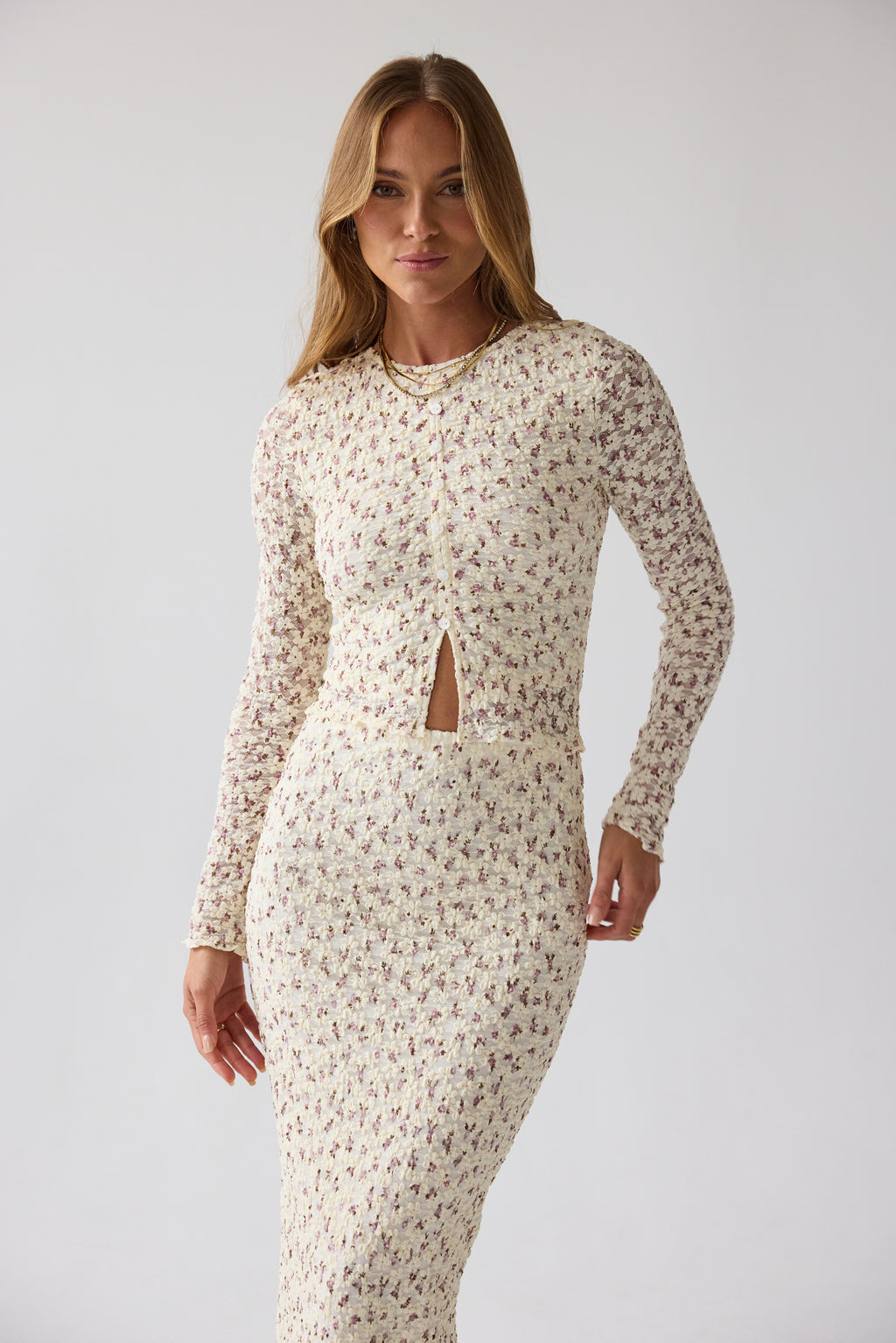 Reggie Floral Top in Multi