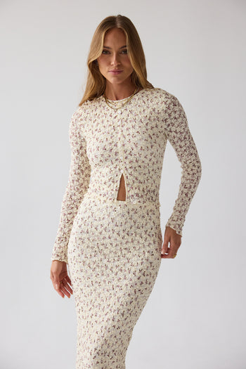 Reggie Floral Top in Multi