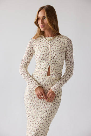 Reggie Floral Top in Multi