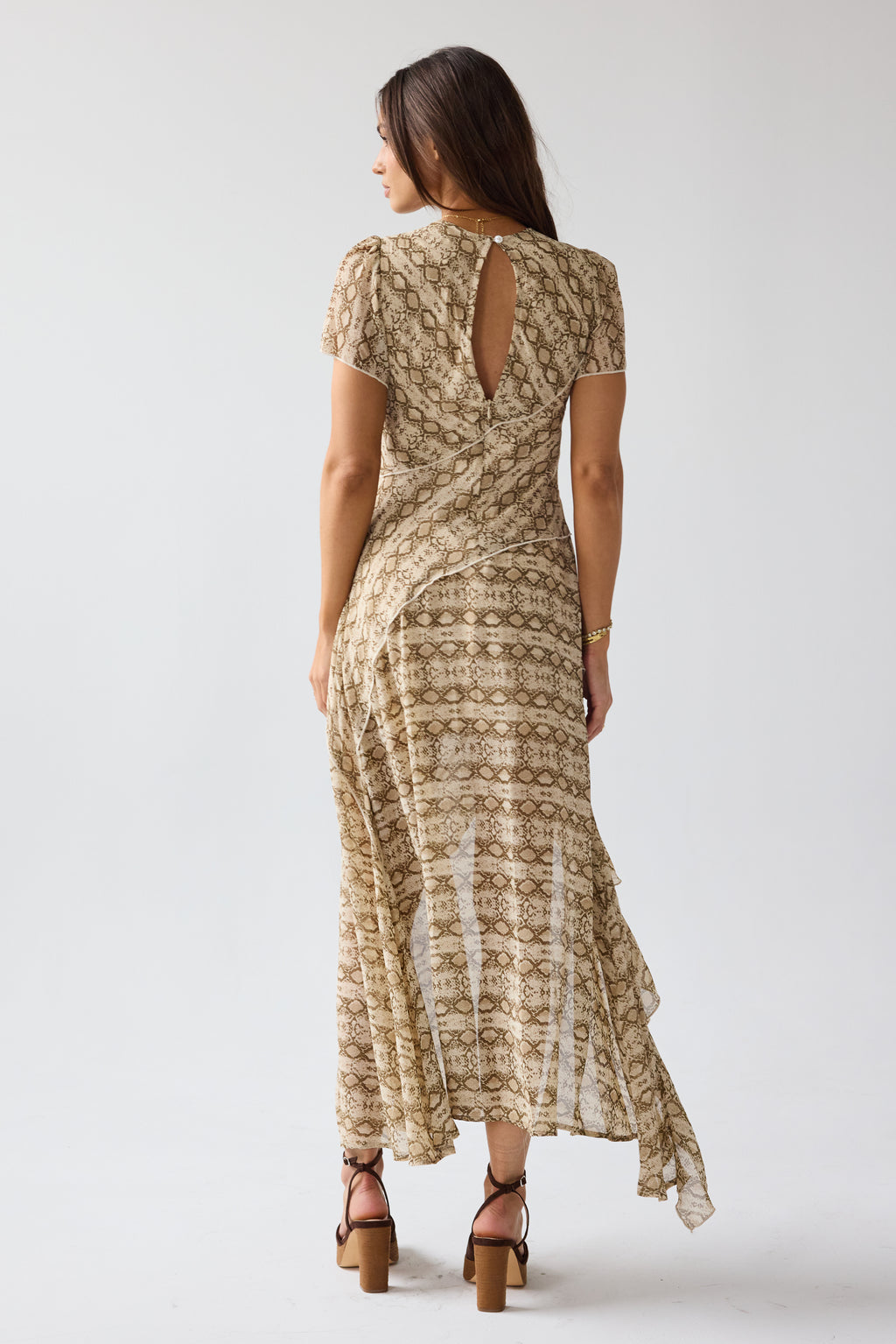 vintage floral embroidered dress 1920s Embroidered Dress – At the Sign of the Golden Scissors main image 1