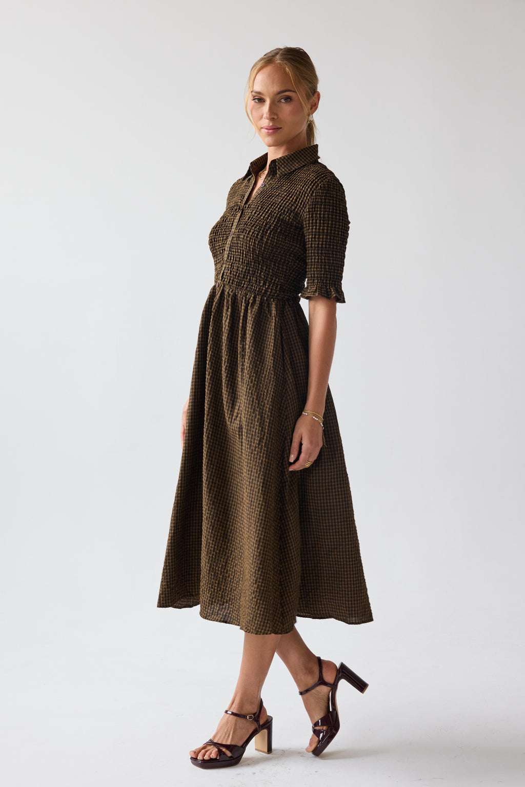 Jonas Gingham Midi Dress - FINAL SALE