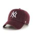 New York Yankees Baseball Cap in Maroon