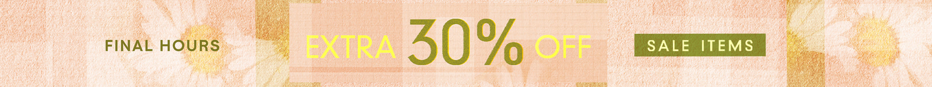extra 30% off clearance