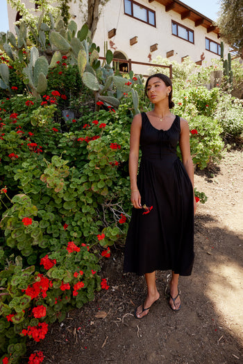Barrett Midi Dress in Black - FINAL SALE