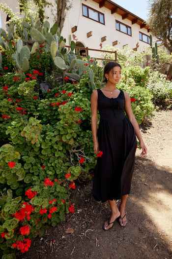 Barrett Midi Dress in Black - FINAL SALE