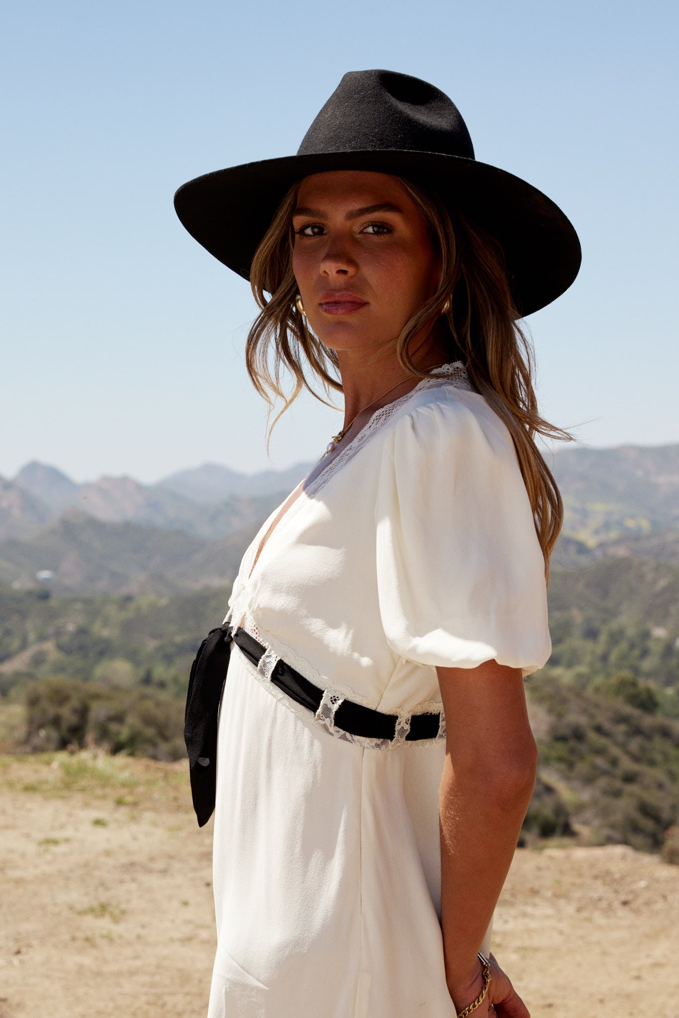 Selah Lace Trim Midi Dress in Cream - FINAL SALE Selah Lace Trim Midi Dress in Cream - FINAL SALE